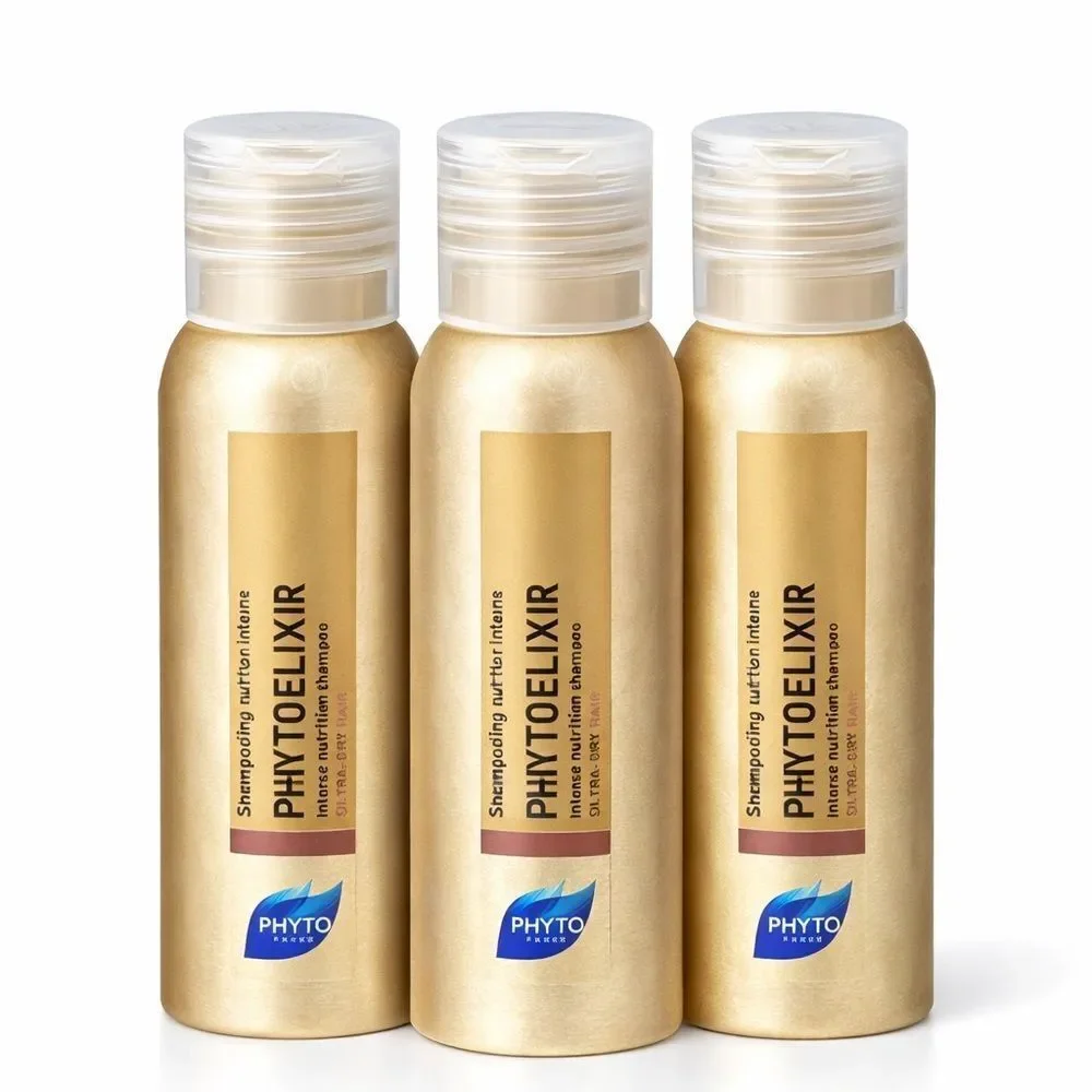 Phyto Phytoelixir Intense Nutrition Shampoo, Bundle 3. Travel Size. NEW!